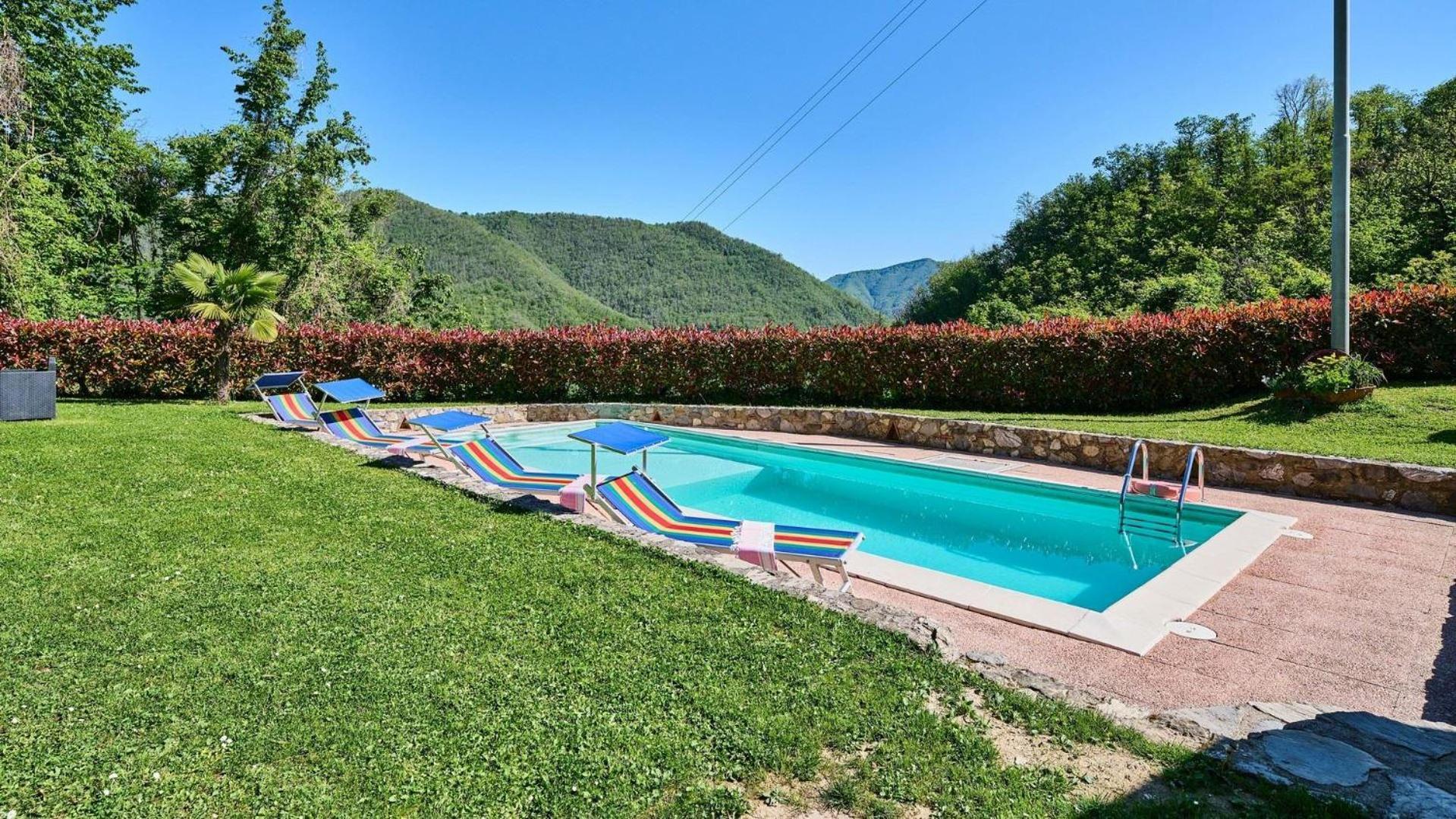 La Sella Villa Pescaglia Bagian luar foto