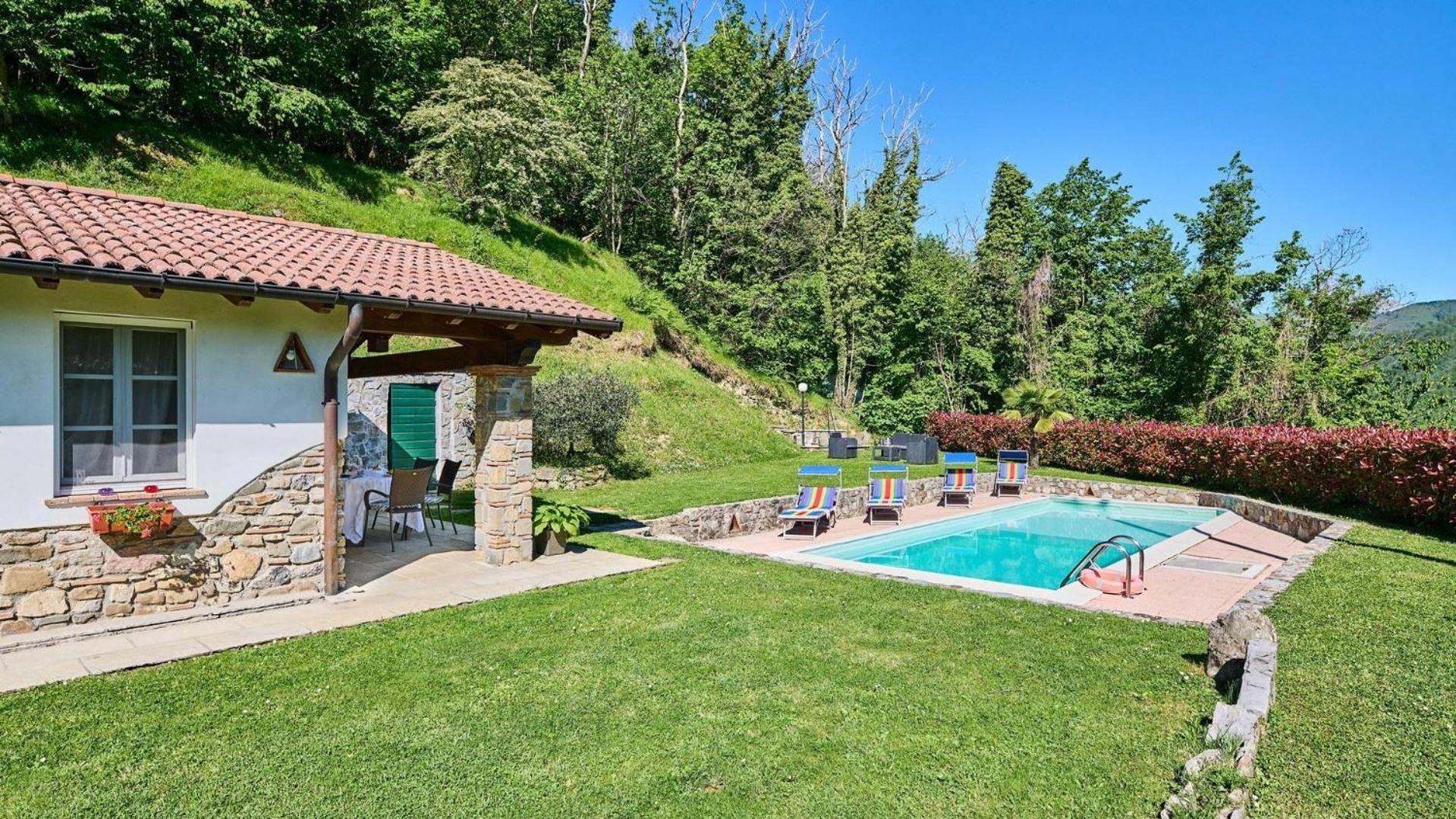 La Sella Villa Pescaglia Bagian luar foto